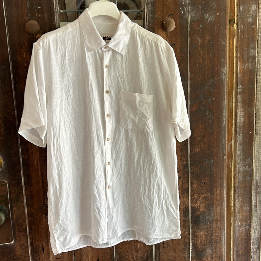 Joseph Abboud | White Linen camp shirt